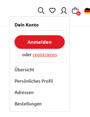Übersicht Kunden-Account