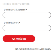 Anmeldung Kunden-Account